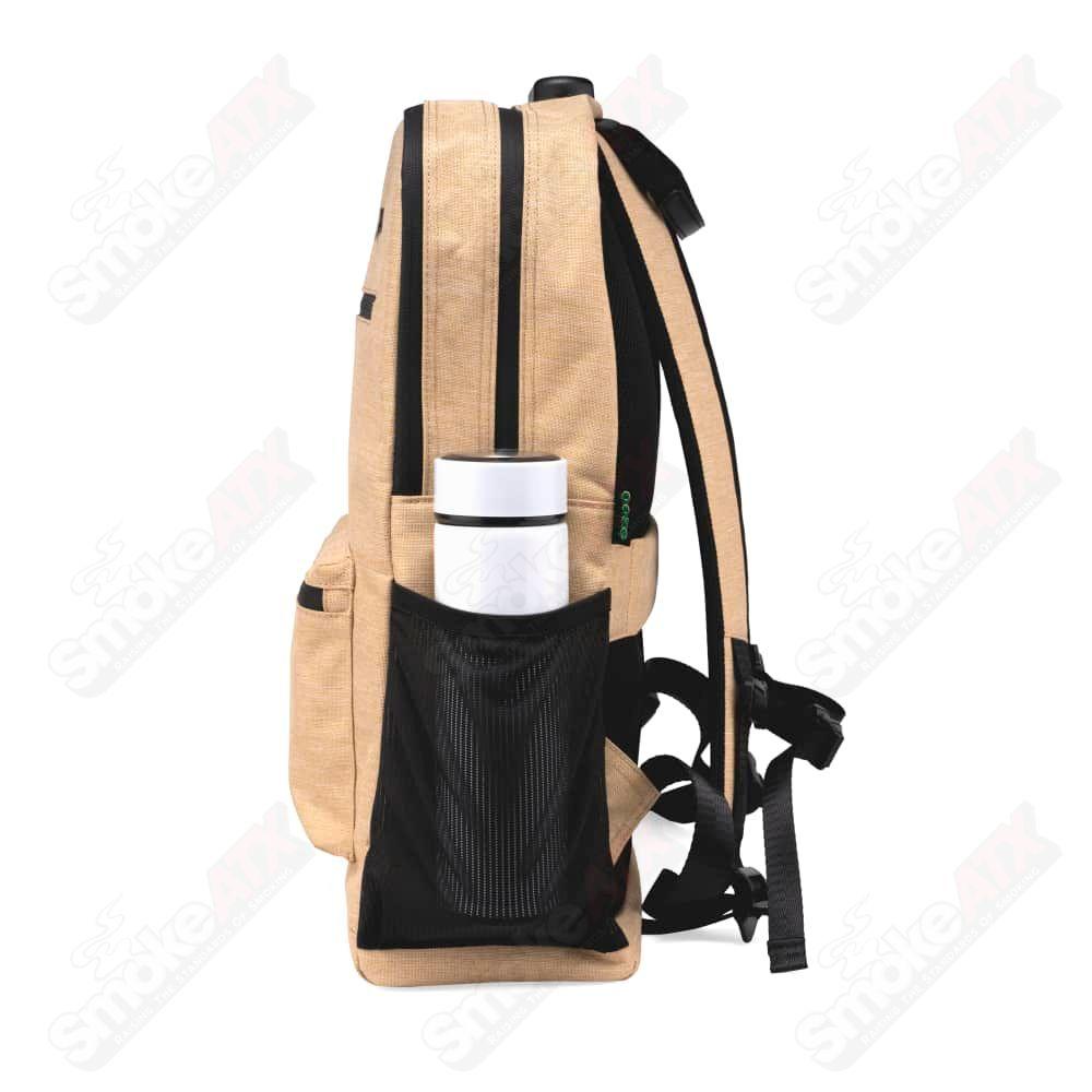 Ooze Traveler Smell Proof Locking Backpack - Desert Sand - Smoke ATX