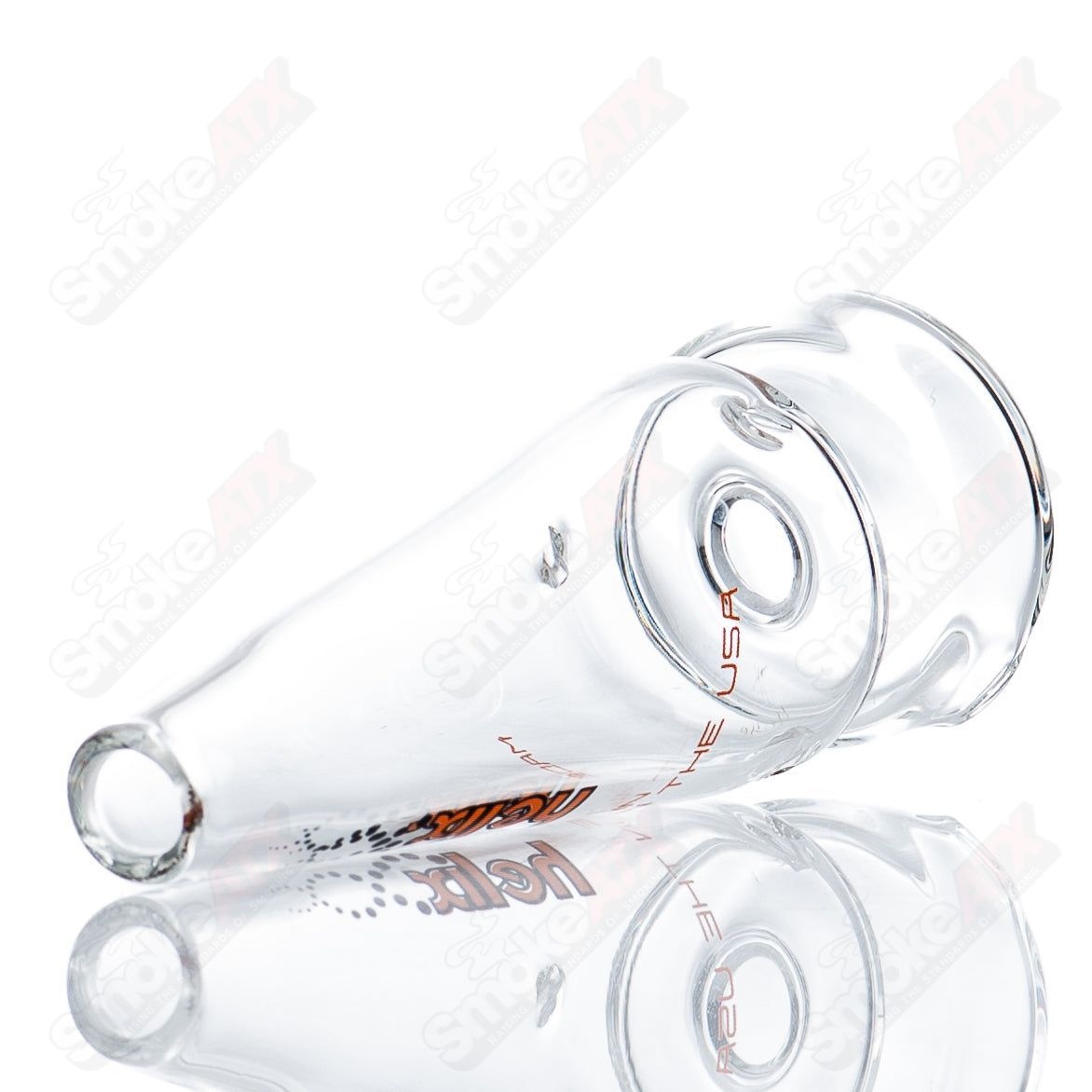 American Helix Orange Label Straight Line Puffco Dry Top made of glass for Puffco vaporizers.