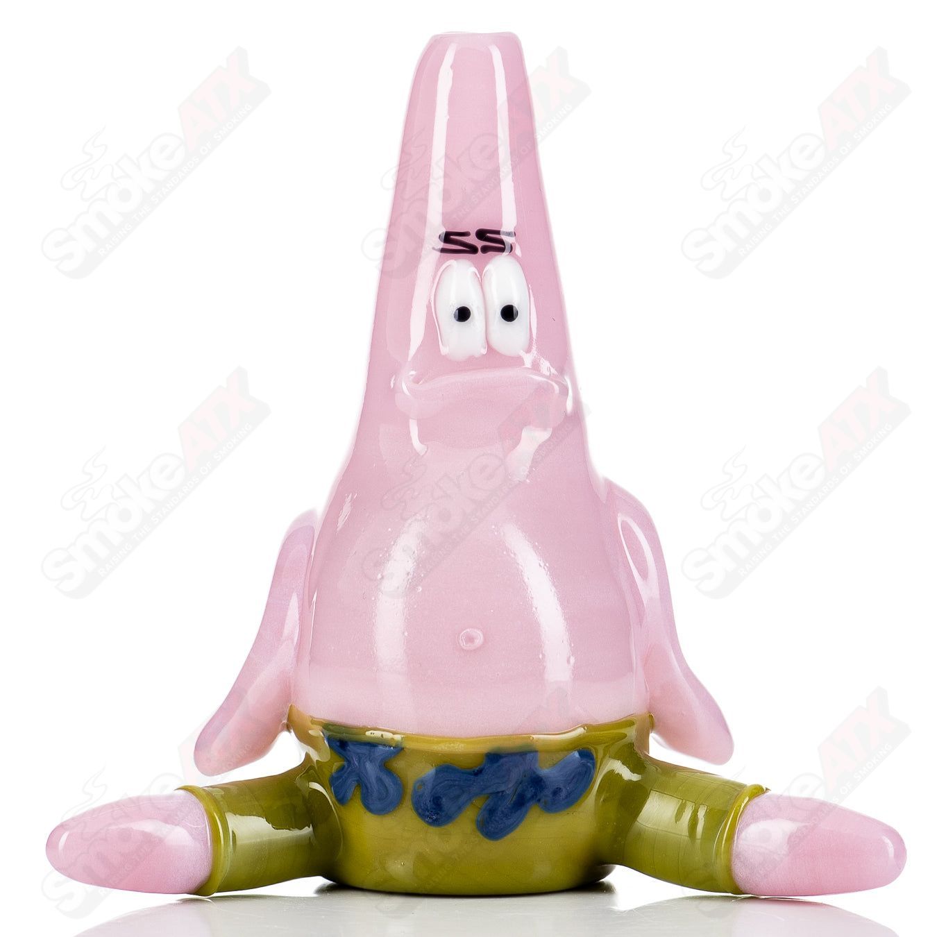 Hendy Patrick Rig Hendy Glass concentrate rig with colorful, intricate glass design and sturdy base for dabbing concentrate products