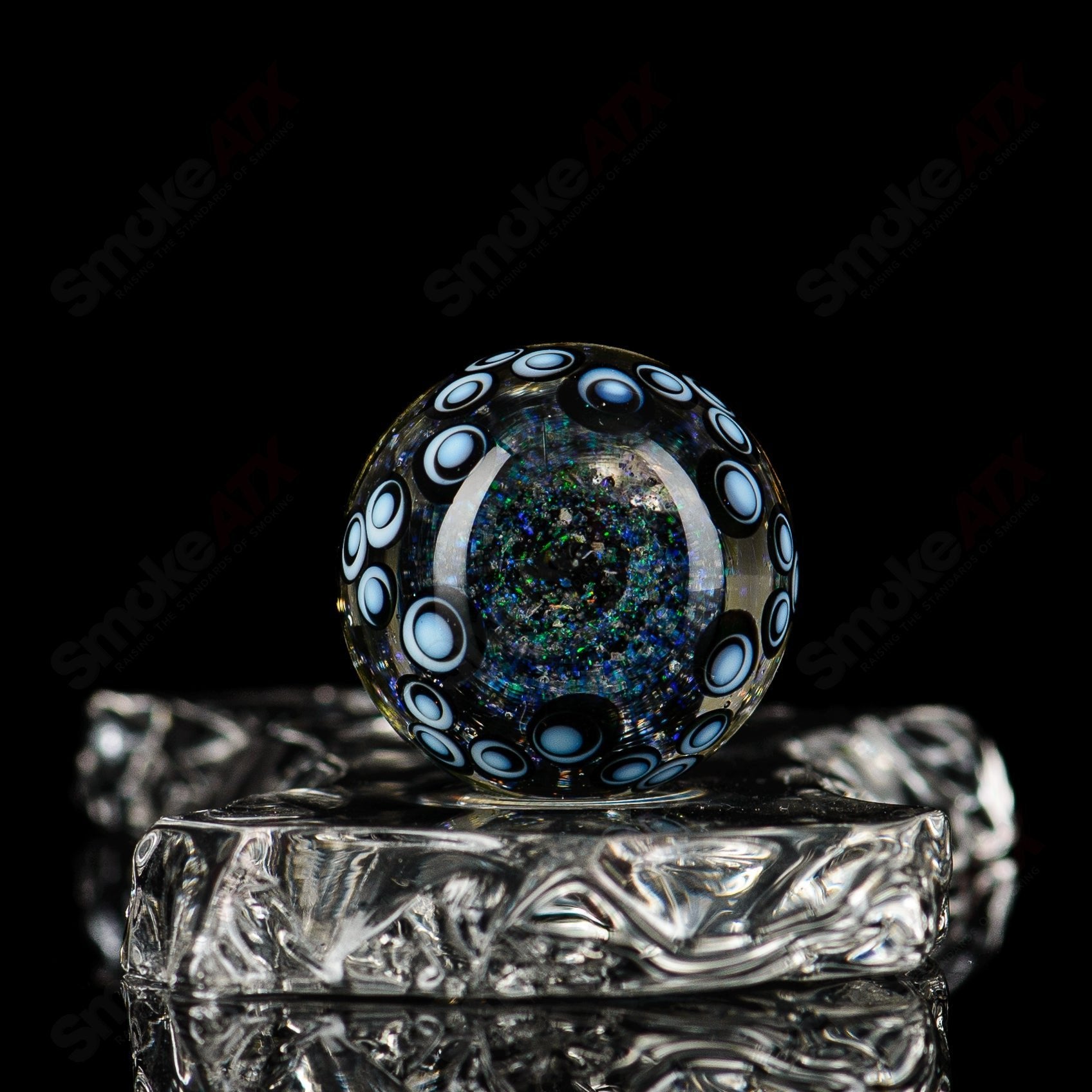 Caged Dot Stack Mib Indo Glass - Smoke ATX