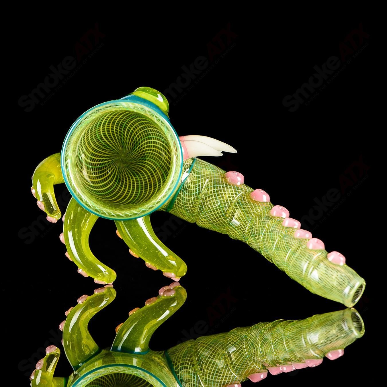 Proxy Sherlock heady glass bong by Salt Glass, featuring a detailed Sherlock Holmes-inspired design and clear glass construction.