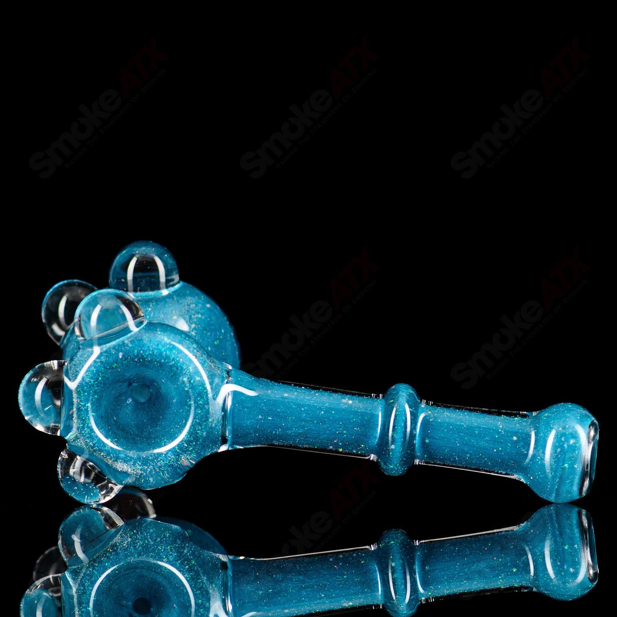 Handheld Pacer Glass hammer-shaped hand pipe with colorful glass design for smoking accessories.