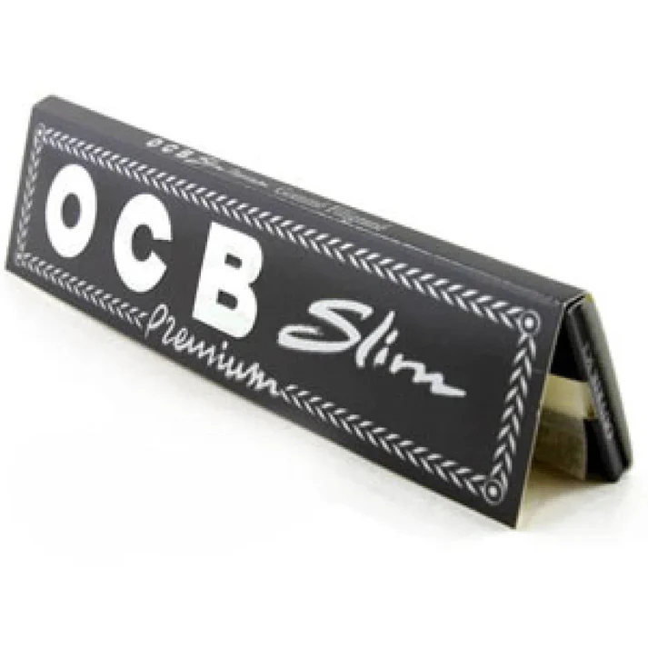 OCB Premium Slim King Size rolling papers for 420 products, featuring lightweight, natural paper designed for smooth rolling.