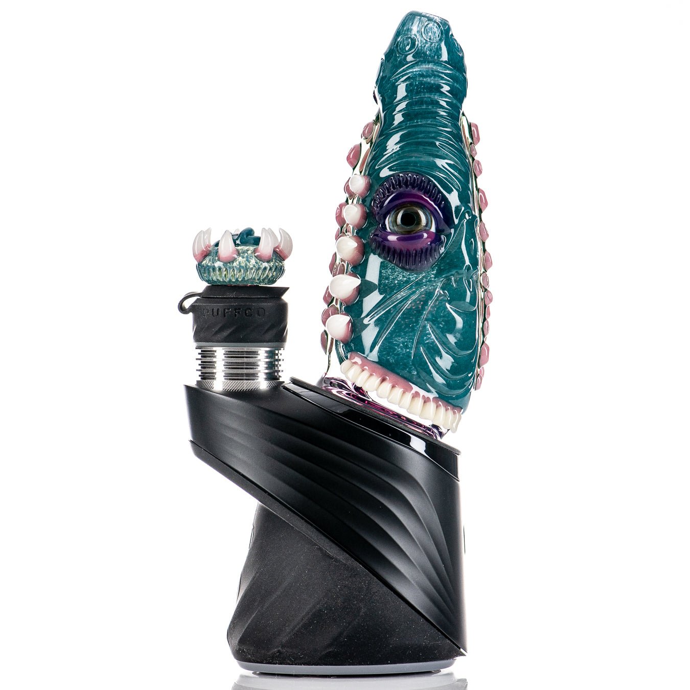 Salt Glass Puffco Top, a stylish heady glass accessory designed for Puffco vaporizers, with intricate glasswork and vibrant colors.