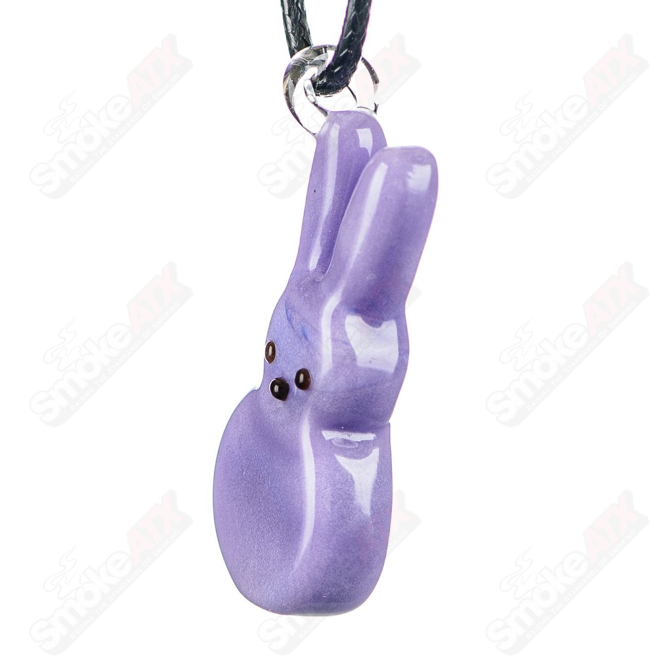 Colorful purple Peep Pendy pendant by Sweet Shop Glass, featuring intricate heady glass details and vibrant design.