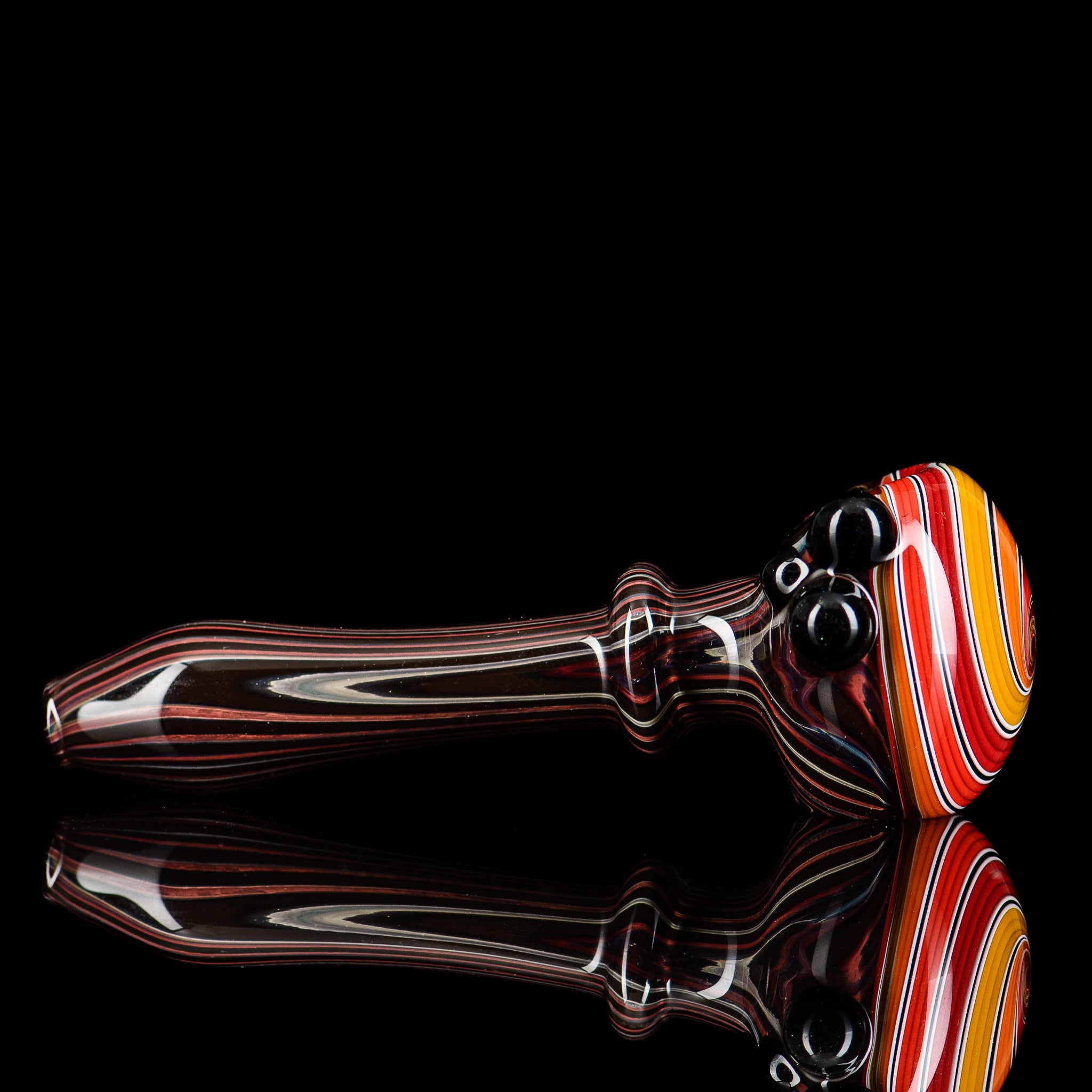 Wood Grain Spiral Cap Spoon (MTN Life Glass)
