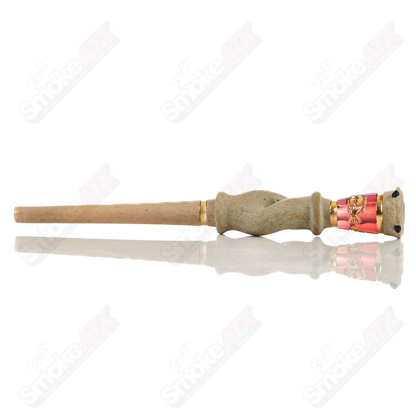 Quellazair Joint Holder (Fish) Green T Glass - Smoke ATX