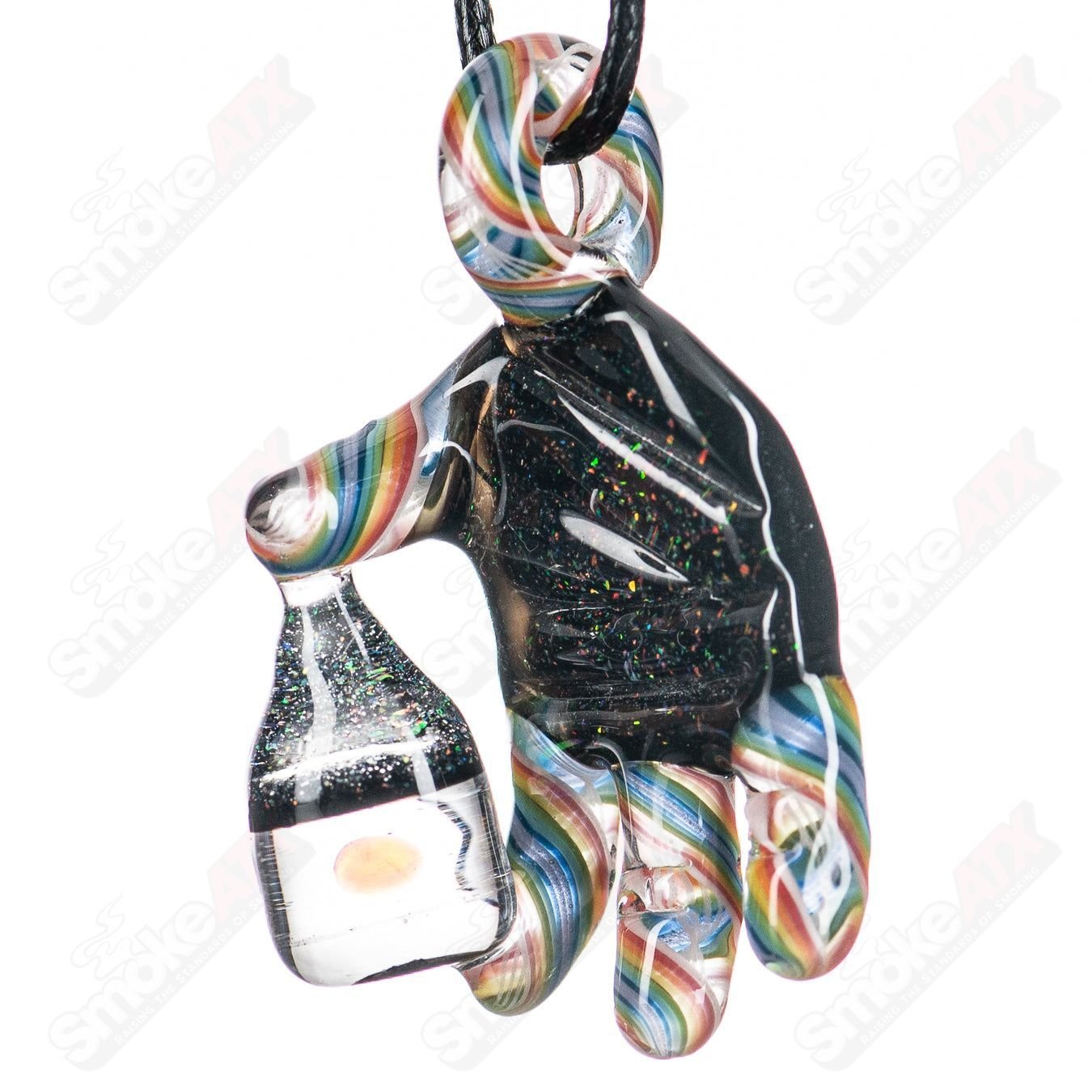 Rainbow Cropal Opal Goober Gabe Hand Pendy - Smoke ATX