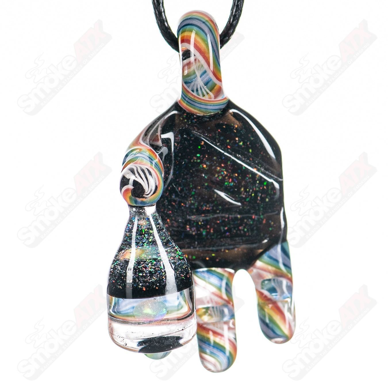 Rainbow Cropal Opal Goober Gabe Hand Pendy - Smoke ATX