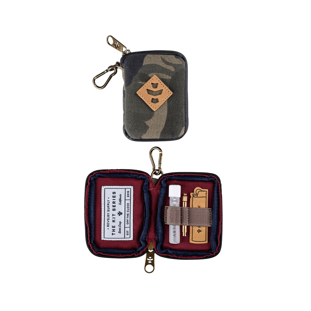 Revelry The Chillum Kit soft smell-proof protection case with secure zipper and discreet design for storing smoking accessories.
