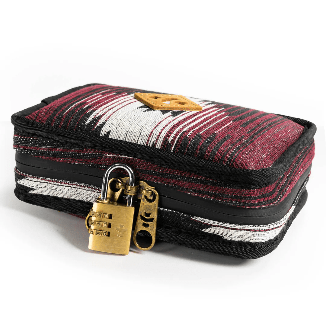 Revelry The Pipe Kit smell-proof soft case with Southwest design, featuring secure zipper closure and protective interior.