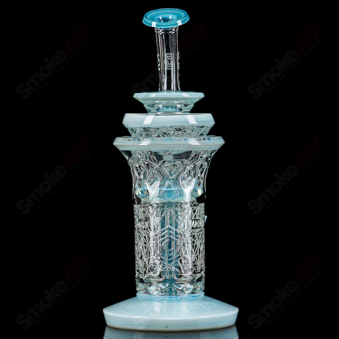 Avant-Garde Heady Glass Full Accent Outside Incycler 2.0 with intricate design and vibrant colors for a striking visual appearance.