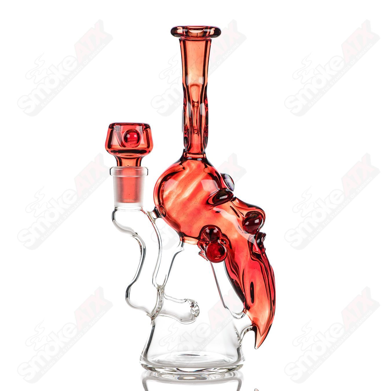 Nelson Glass "Samurai at Peace" heady concentrate rig featuring a detailed samurai warrior design in vibrant colors.