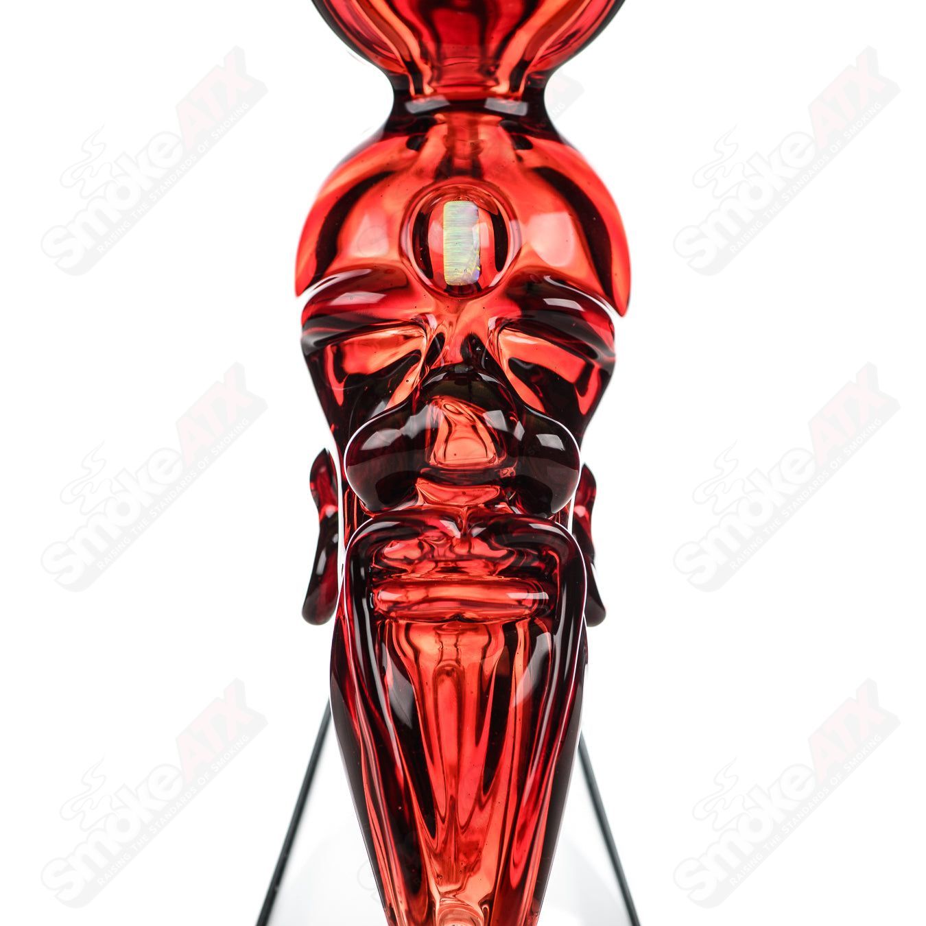 Nelson Glass "Samurai at Peace" heady glass concentrate rig featuring a detailed samurai sculpture and intricate design.