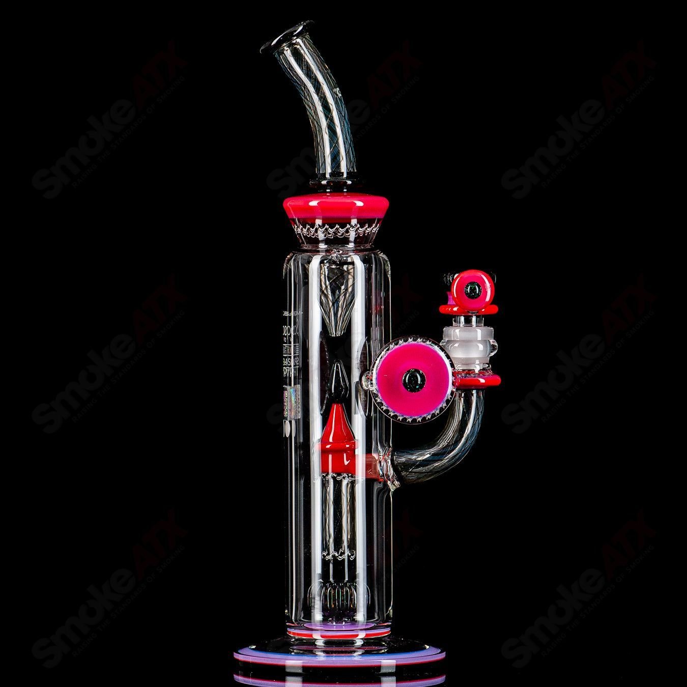 Mobius Scope Matrix V2 Elements straight glass tube with splash trap, featuring Mobius high-quality glass for smooth smoking experience