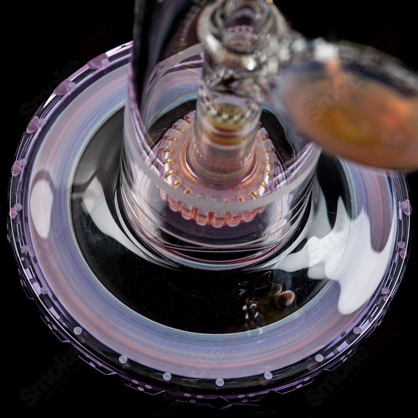 Mobius Scope Matrix V2 Hybrid WKD 2025 glass straight tubes with intricate design and clear glass construction.