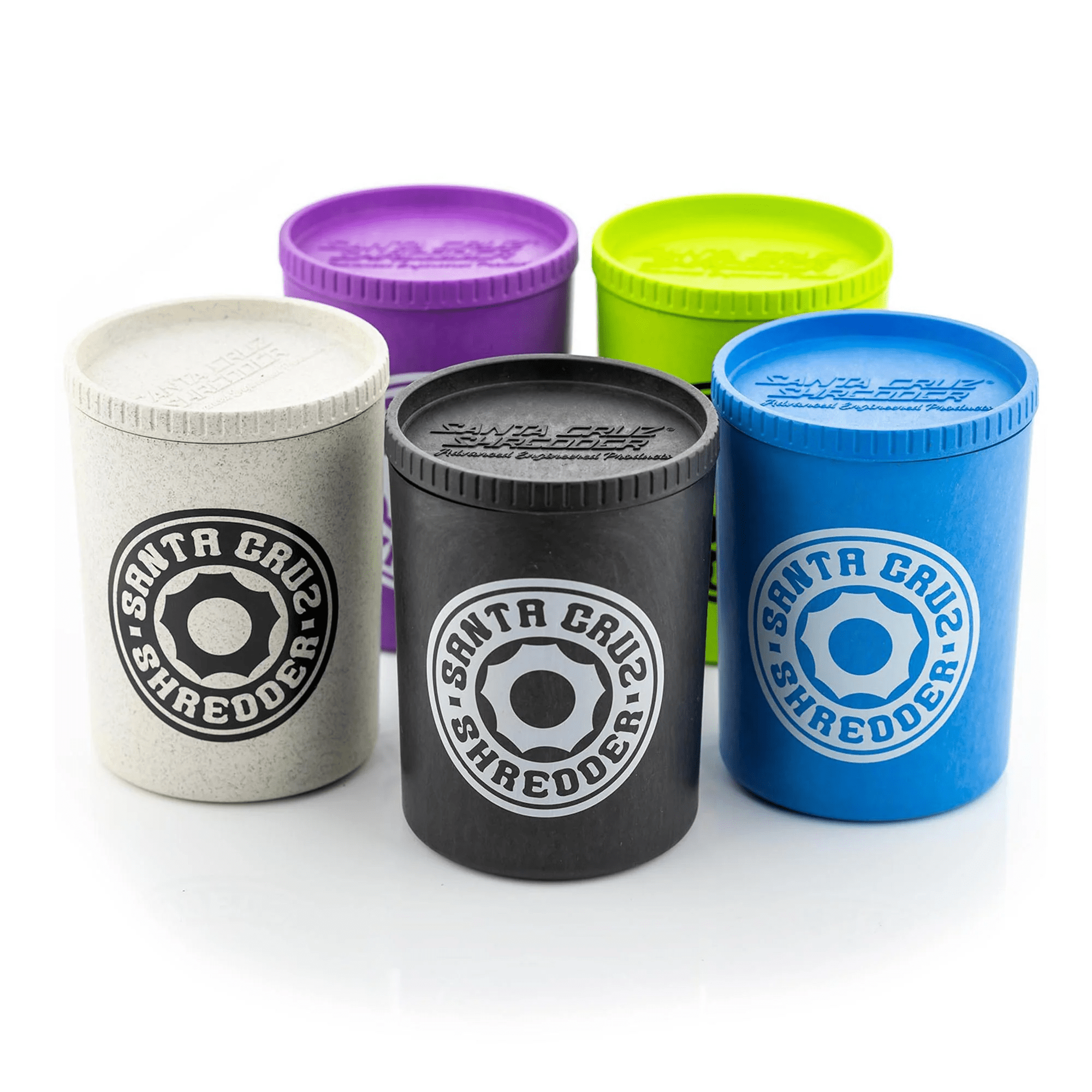Santa Cruz Shredder SCS Hemp Stash Jar for storing herbs, made of durable glass with a secure screw-on lid.