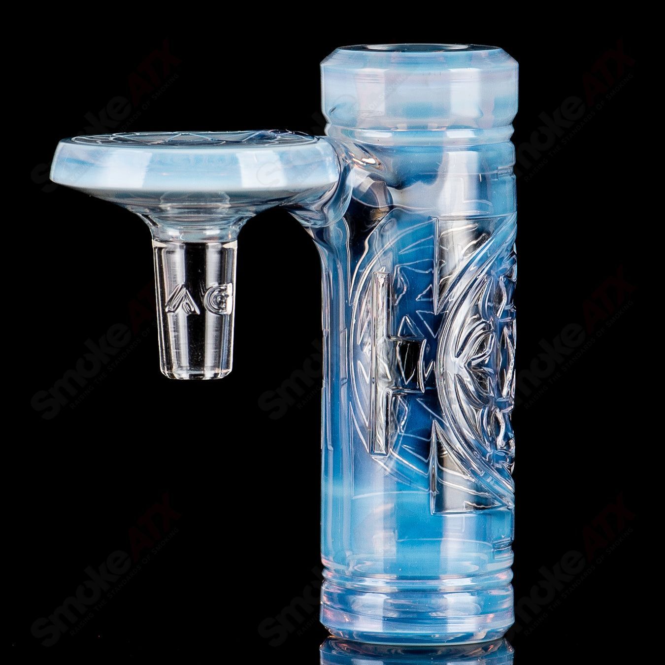 Shifty Merkaba Flower Dry Catcher Avant - Garde Glass - Smoke ATX