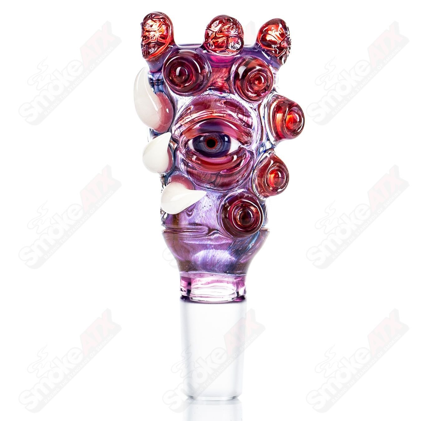 Colorful Salt Glass heady glass bowl from the Nobody Glass x SALT collaboration, featuring intricate glasswork and vibrant design.