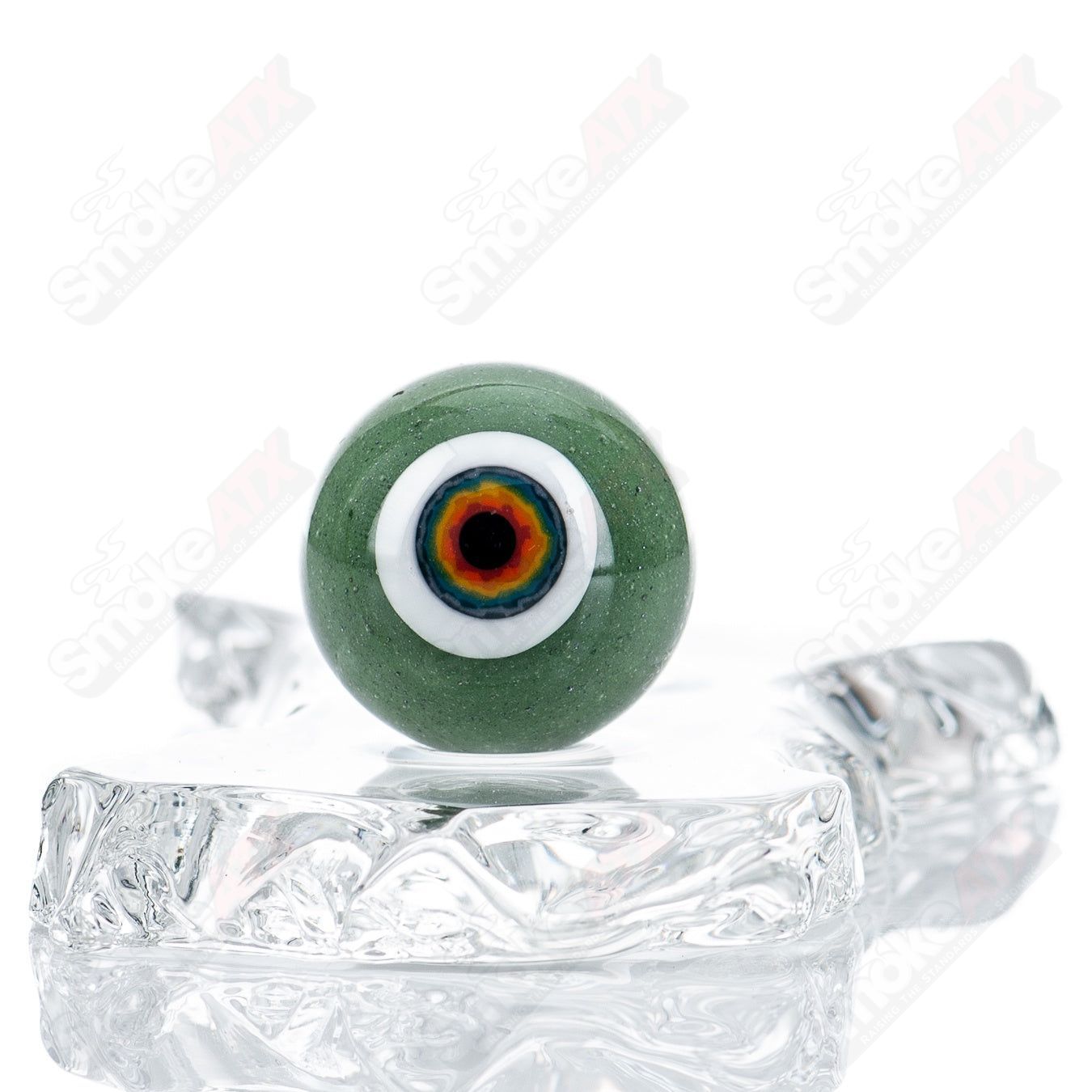 Colorful Slurper Marble by JMass, featuring intricate glass marbles on a heady glass piece from the Mike Shelbo x JMass collection.