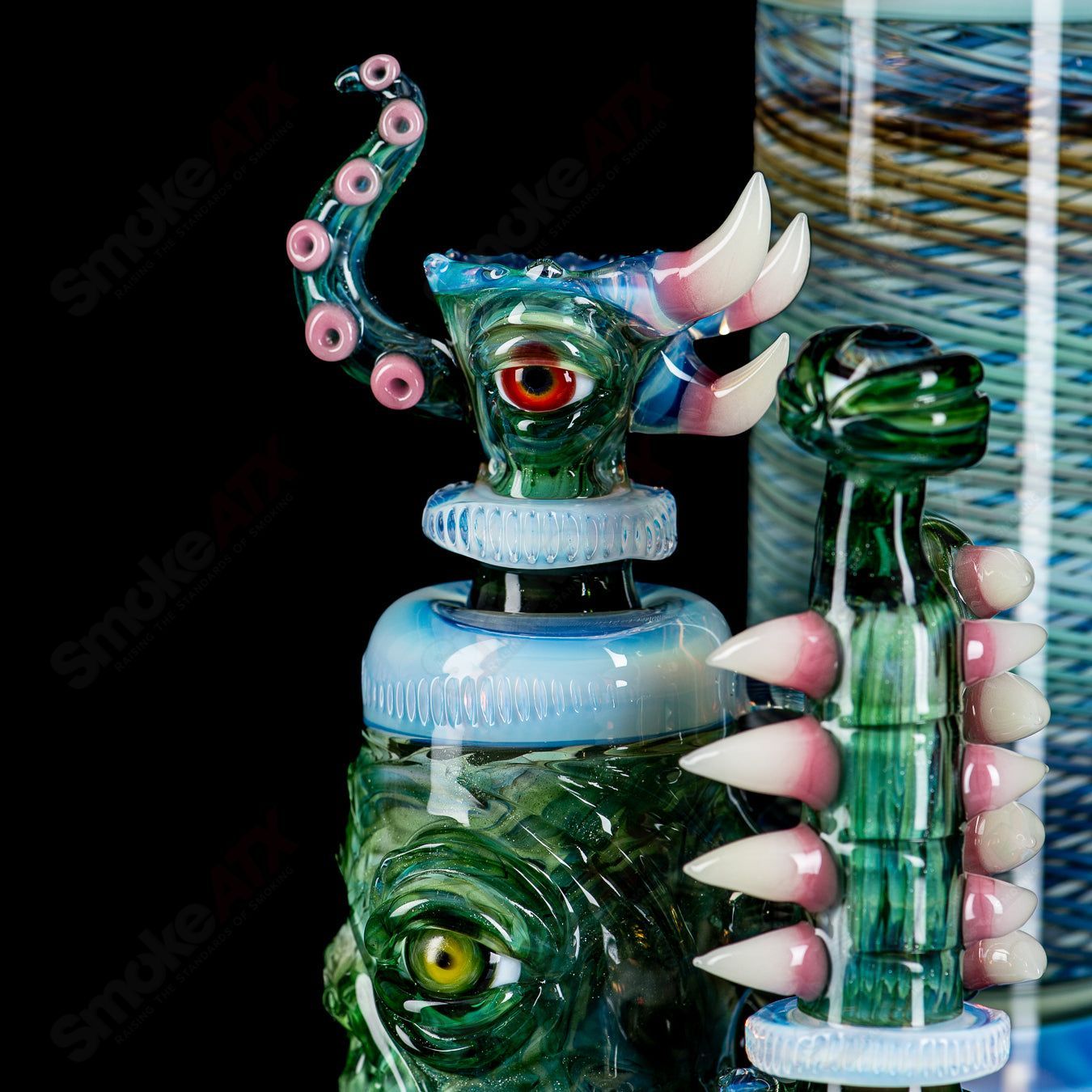 SoL - 45 Lace Sphere & Dry Catcher Set by Salt x SoL Glassworks - Smoke ATX