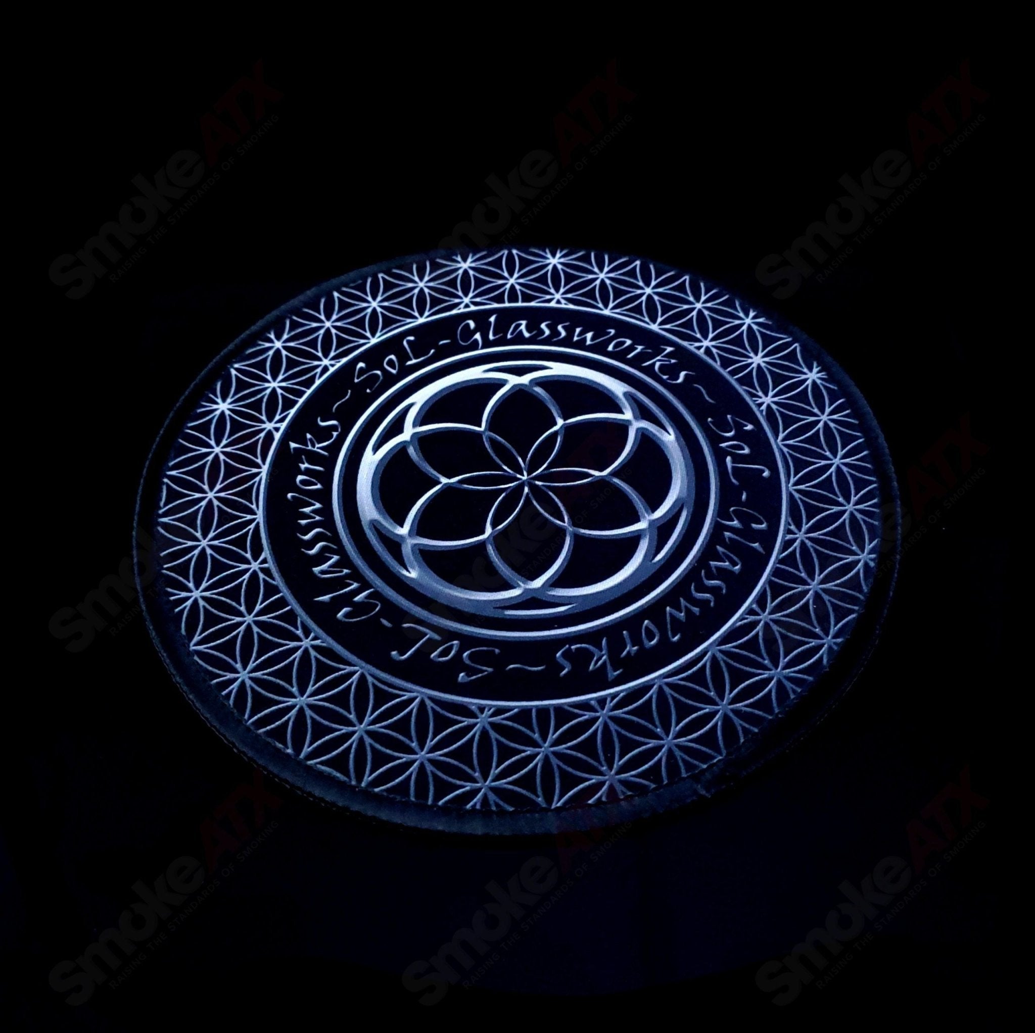 SOL Glassworks Piece Mat (Black Fade) - Smoke ATX