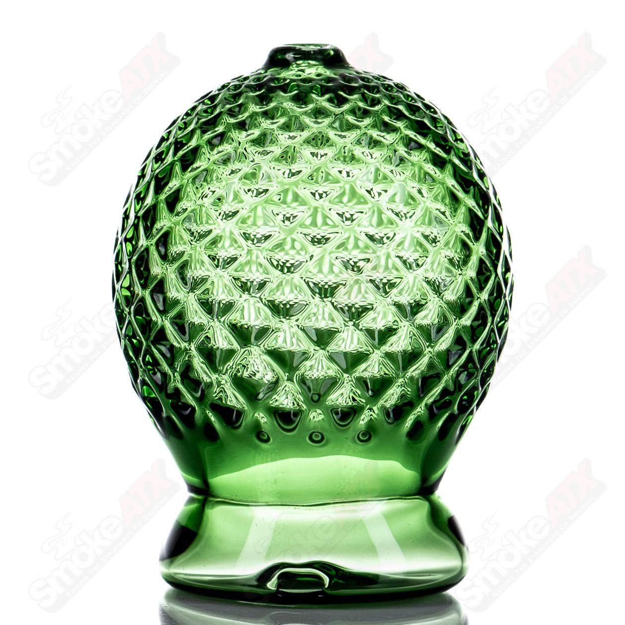 Sphere Emerald Green diamond tech Dry Puffco Top - Smoke ATX