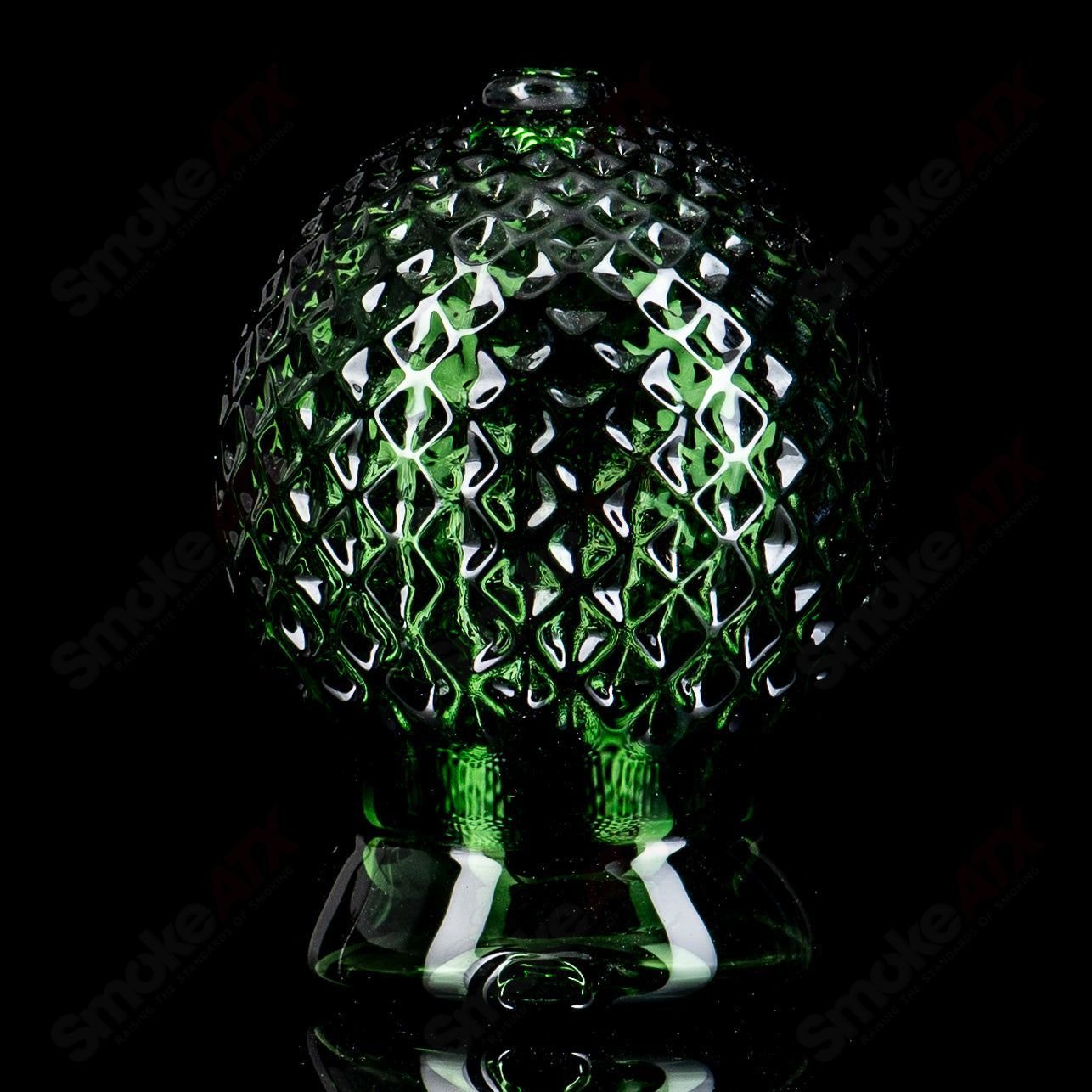 Sphere Emerald Green diamond tech Dry Puffco Top - Smoke ATX