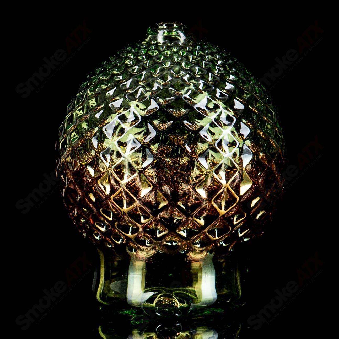 Sphere Lime Juice w/Gold Diamond Tech Dry Puffco Top - Smoke ATX