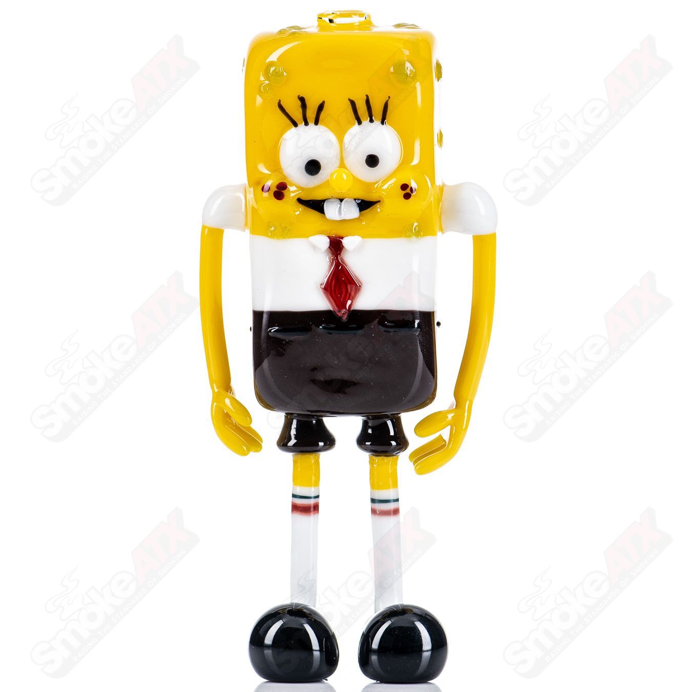 Spongebob Rig Hendy Glass concentrate rig featuring a colorful Spongebob design and intricate glasswork for dabbing.