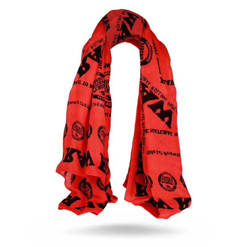 RAW Black on Red Fashion Scarf - Smoke ATX