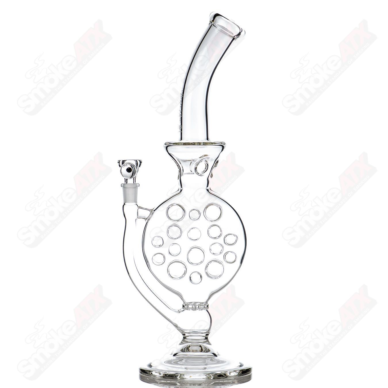 Swiss Perc Full - Size Side Feeder w/ Triple Donut Crown - Smoke ATX