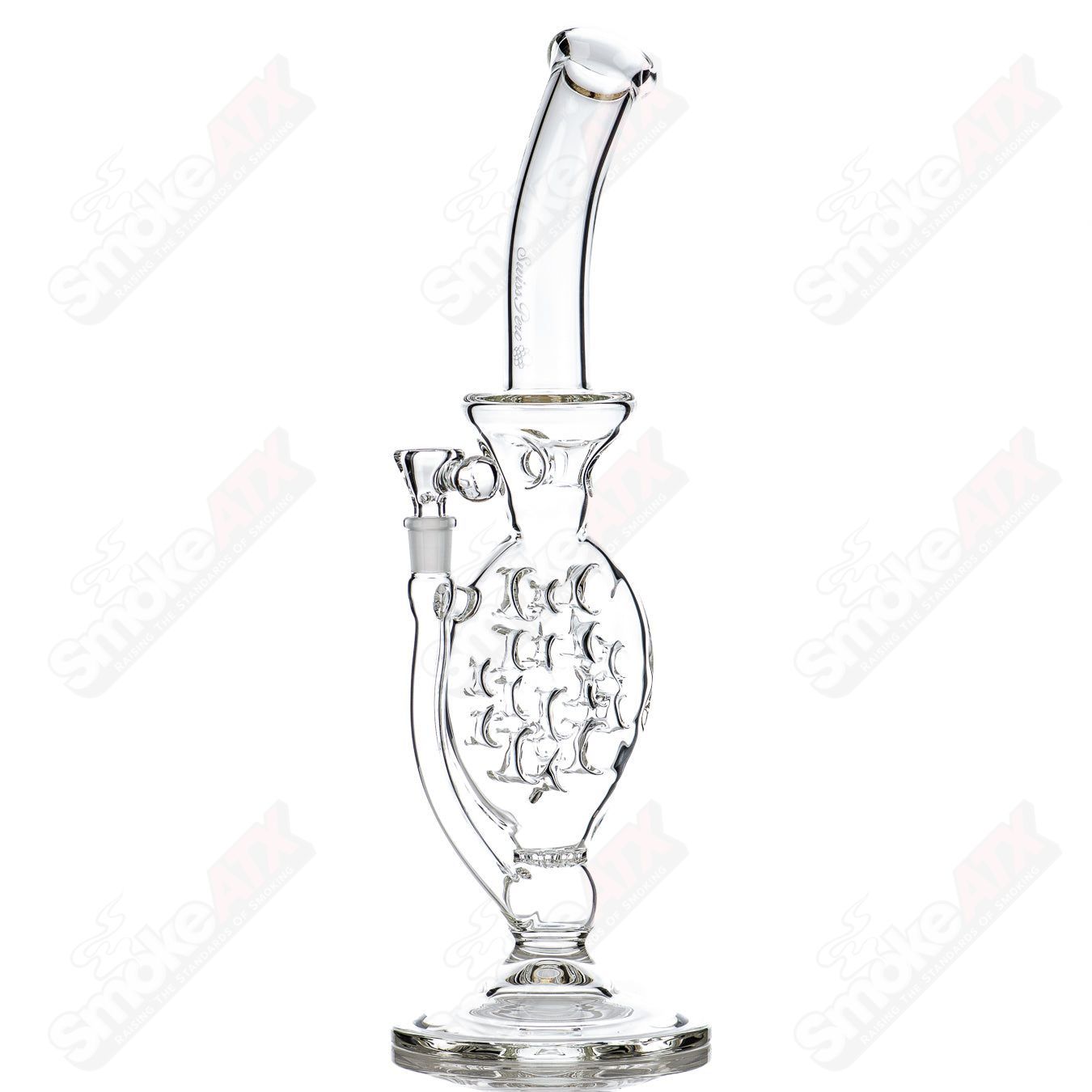 Swiss Perc Full - Size Side Feeder w/ Triple Donut Crown - Smoke ATX