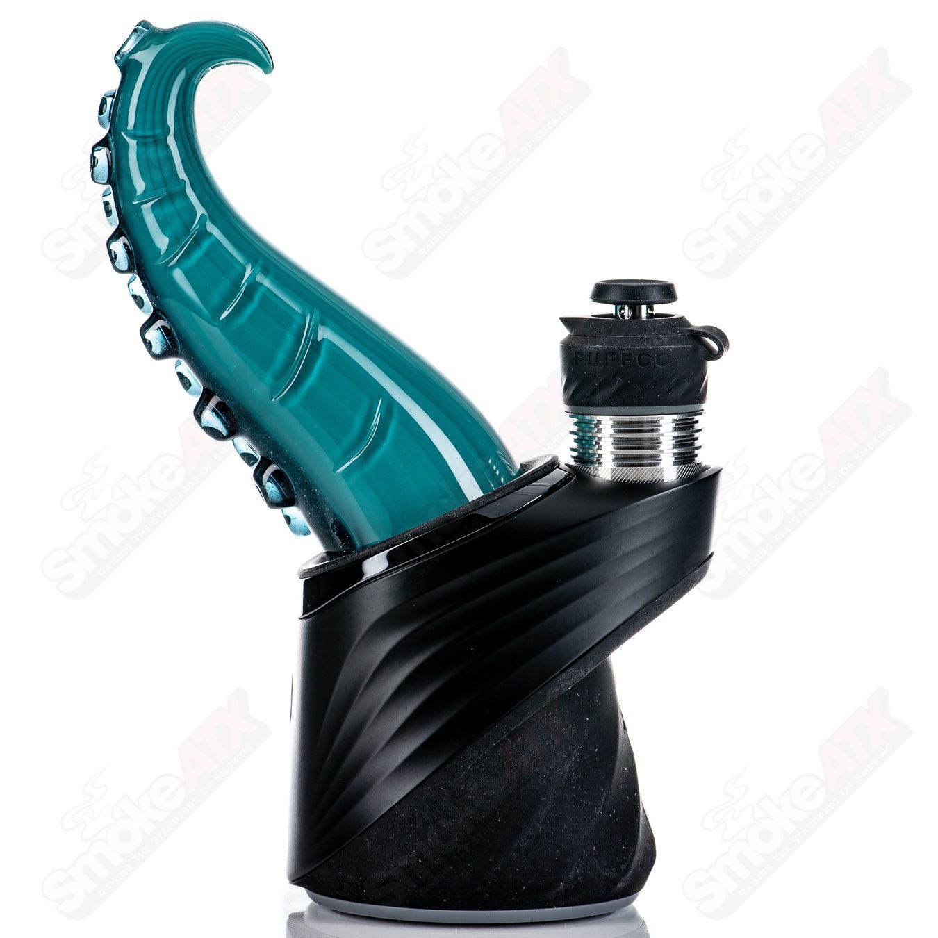 Burtoni Glass Tentacle Puffco Dry Top for Puffco devices, featuring intricate tentacle design on clear glass top.