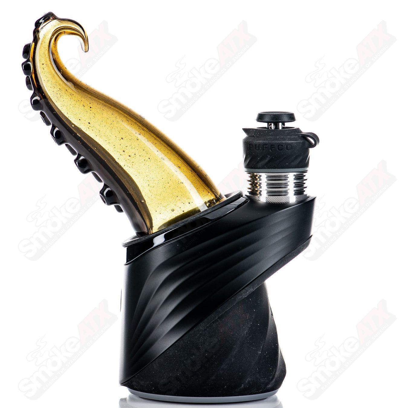 Burtoni Glass Tentacle Puffco Dry Top with intricate tentacle design, custom glass Puffco top for vaporizer accessories.
