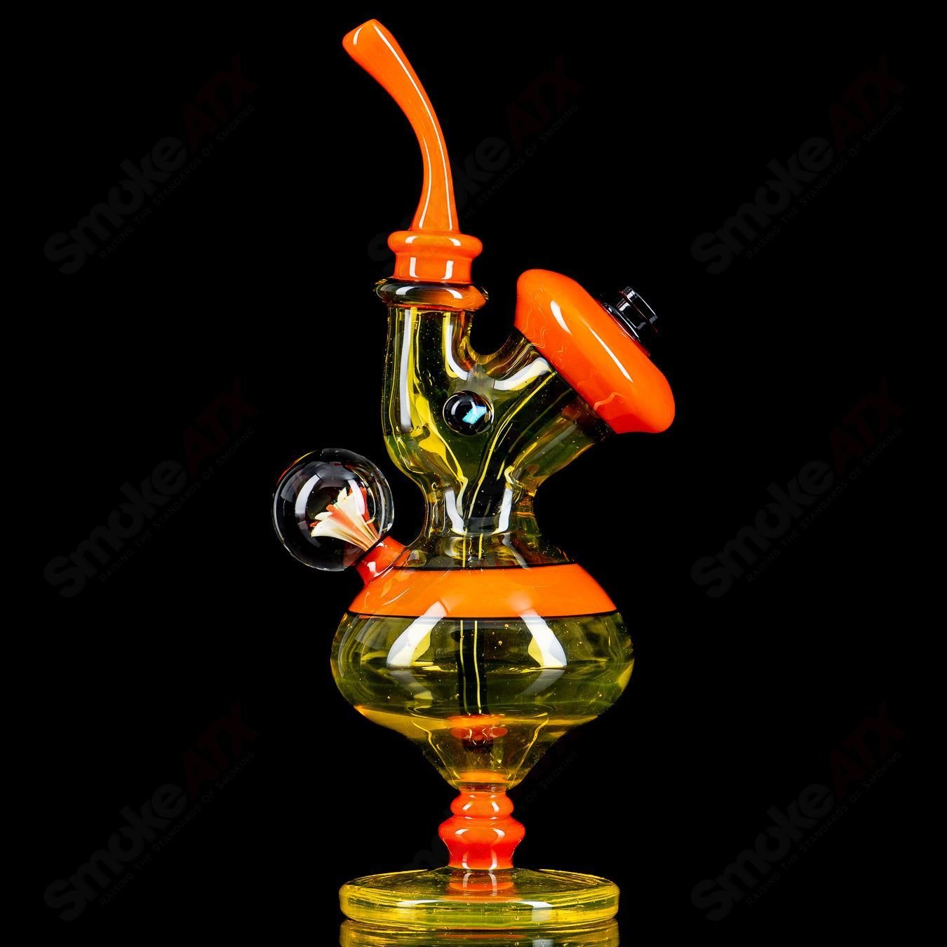 JMass Terps Errlock heady glass concentrate rig with intricate design and clear glass body for dabbing concentrates.