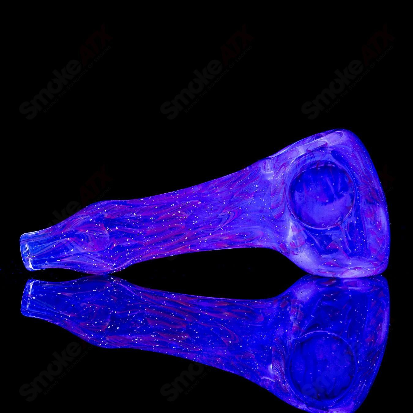 UV Inside Out Rainbow Spoon by JMK Glass - Smoke ATX