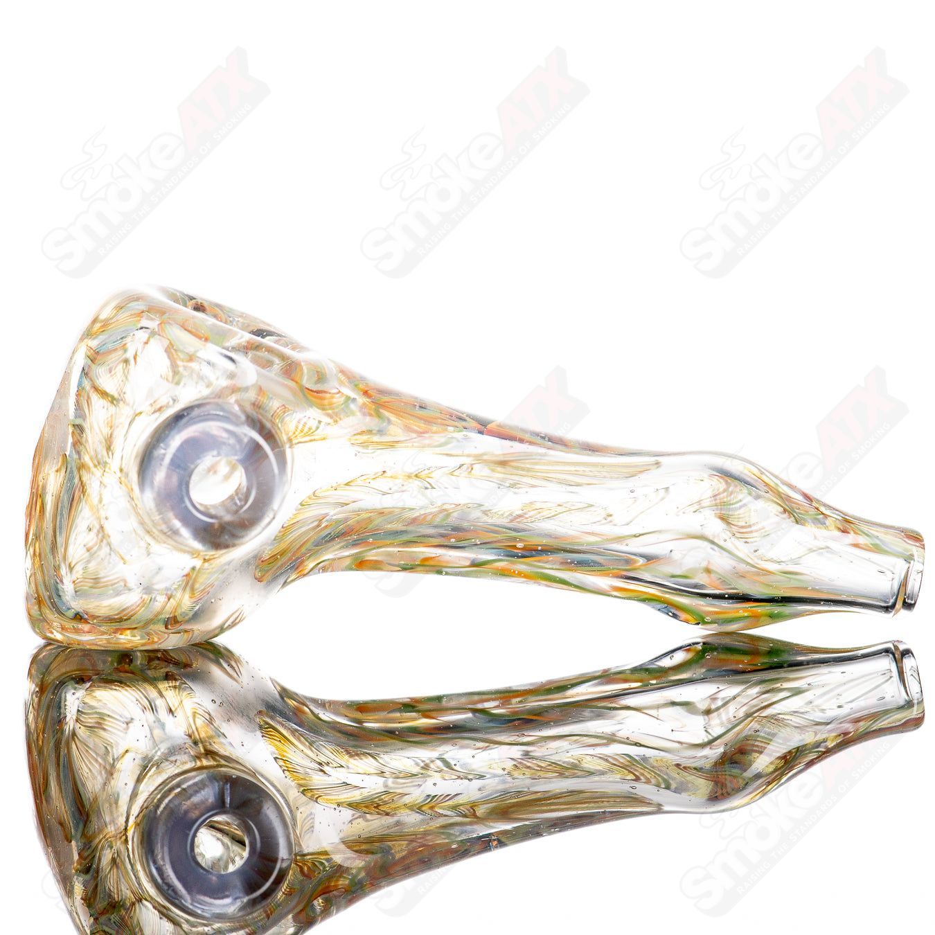 UV Inside Out Rainbow Spoon by JMK Glass - Smoke ATX