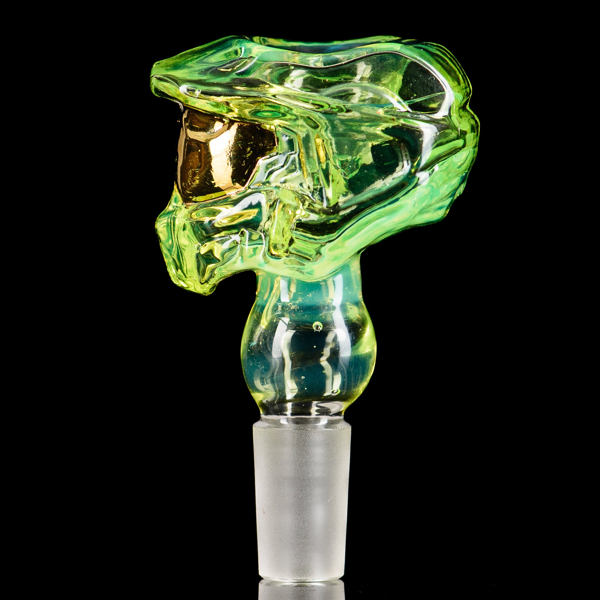 Smoke ATX #2 14mm Halo Slide glass bowl by Tony Kazy, featuring a sleek design and clear glass construction.