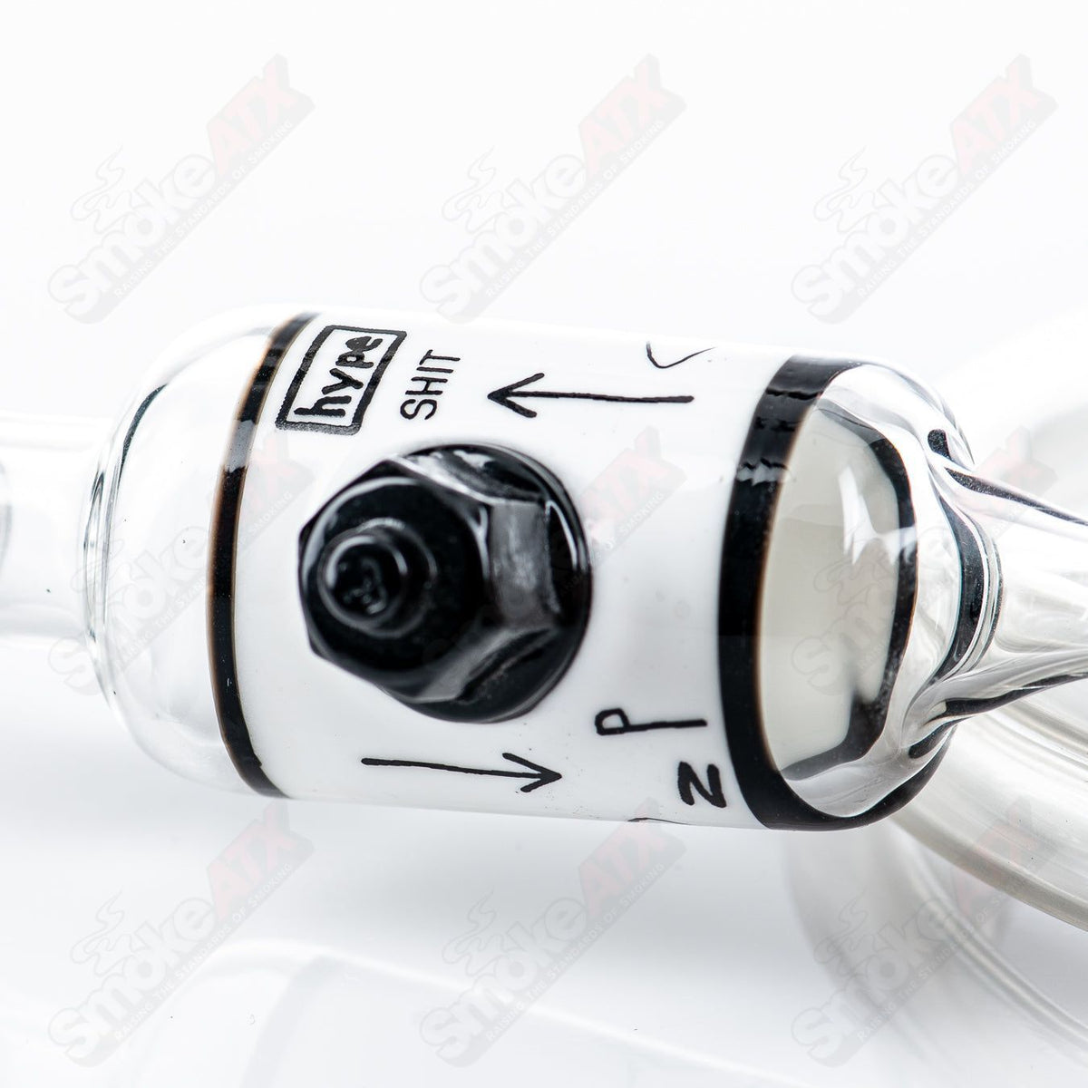 Vapor Brothers Zach P Artist Series Scratch Vaporizer Whip with sleek design and glass components for smooth vapor sessions.