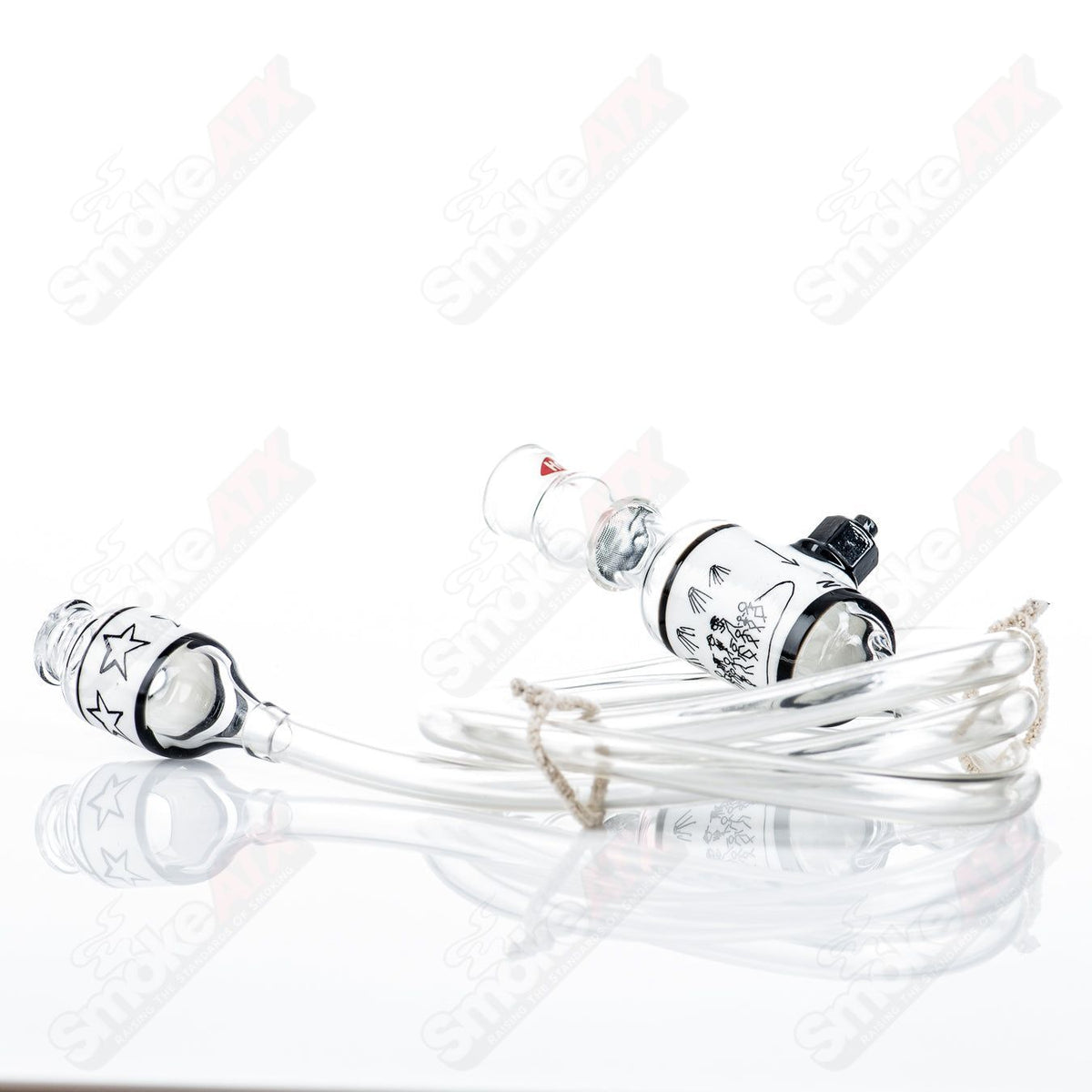 Vapor Brothers Zach P Artist Series Scratch vaporizer whip with sleek design and mouthpiece for dry herb vaping.