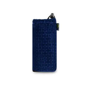 Vatra Bags velvet navy blue V03 6-inch drawstring protection case with soft interior and secure closure.