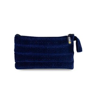 Vatra Bags Velvet Navy V13 9-inch rectangular protection case with soft velvet exterior and secure zip closure.