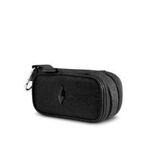 Vatra Bags woven black 5-inch Domino protection case with durable woven design and secure closure for small accessories.