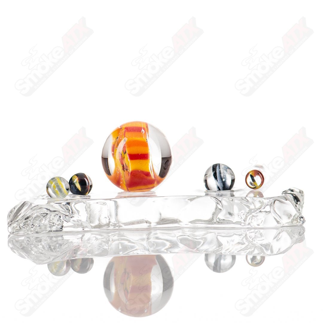 Cap’n Crunk #8 Slurper Set by Crunklestein, colorful heady glass dab tools with textured design and ergonomic shapes for concentrates.