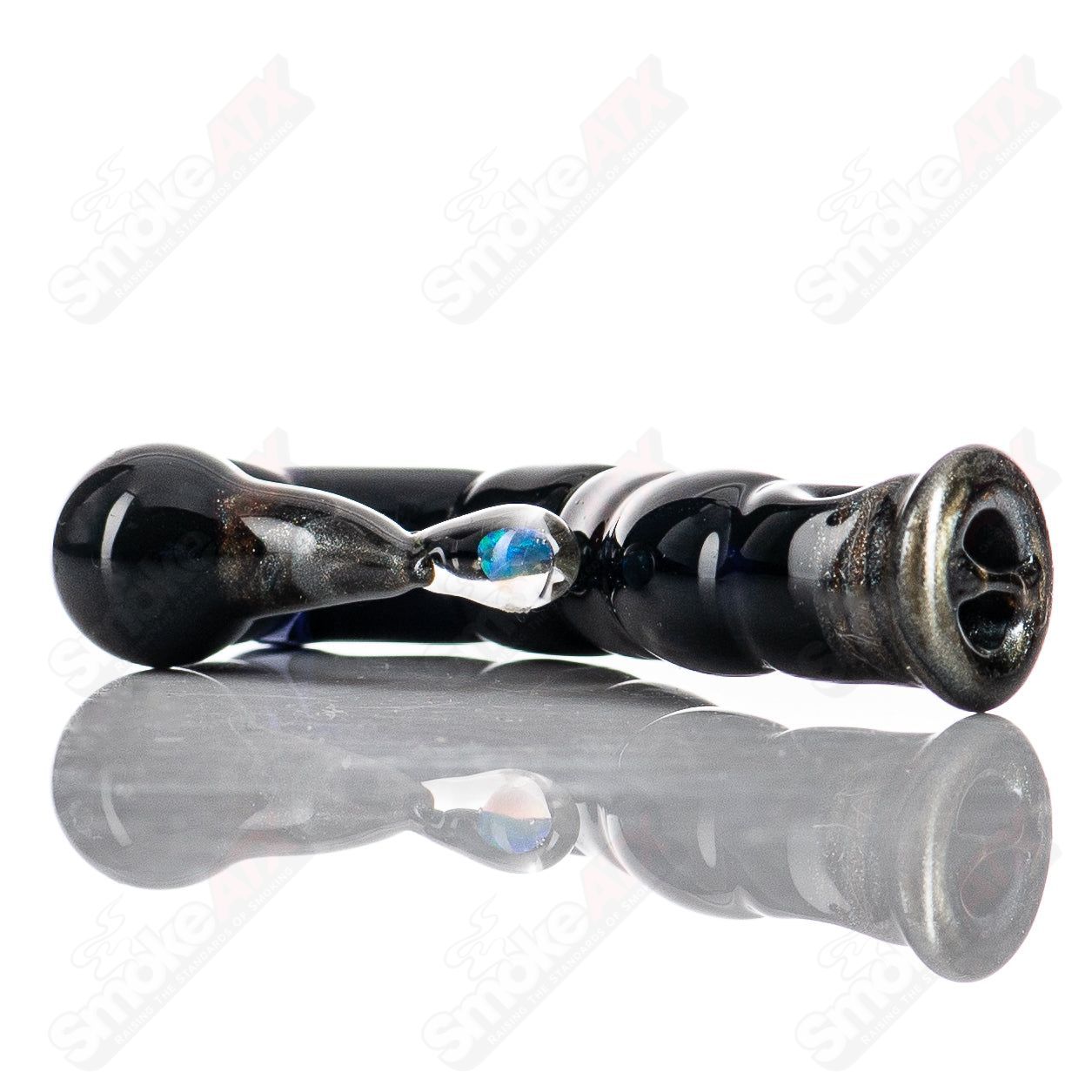 Mako Glass Scorpion Tail Pivot Top heady glass Puffco top with detailed scorpion tail design, vibrant colors, and intricate craftsmanship.