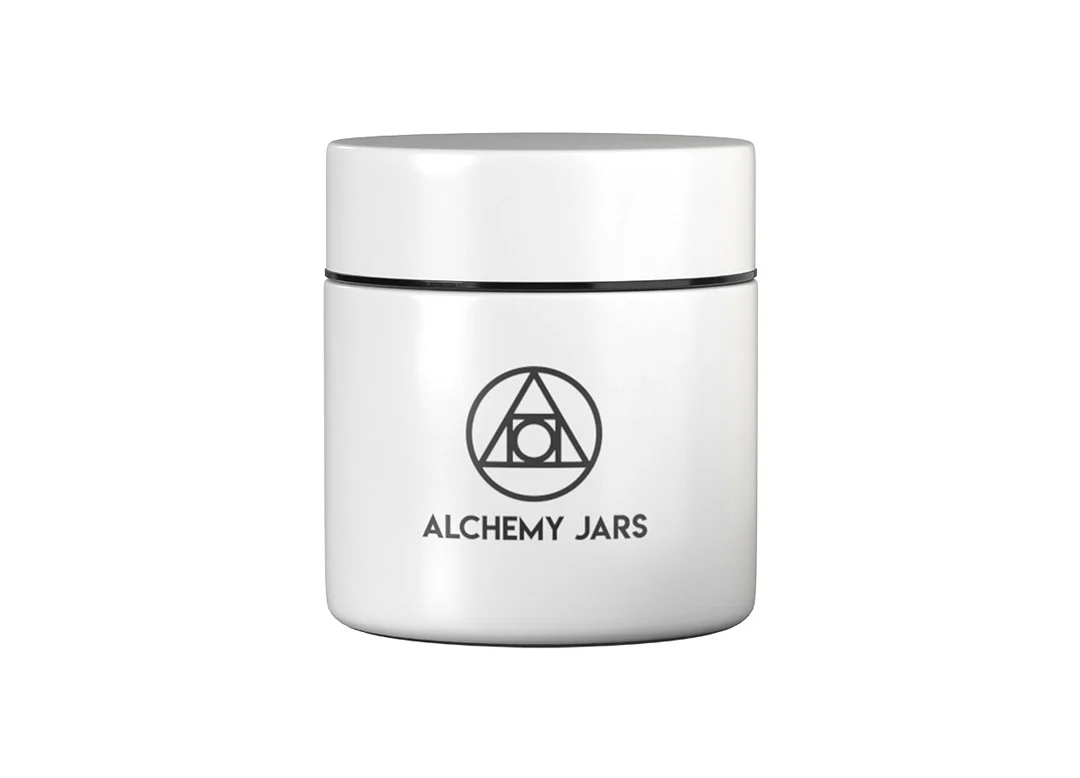 White 50ml Alchemy Jars - Smoke ATX