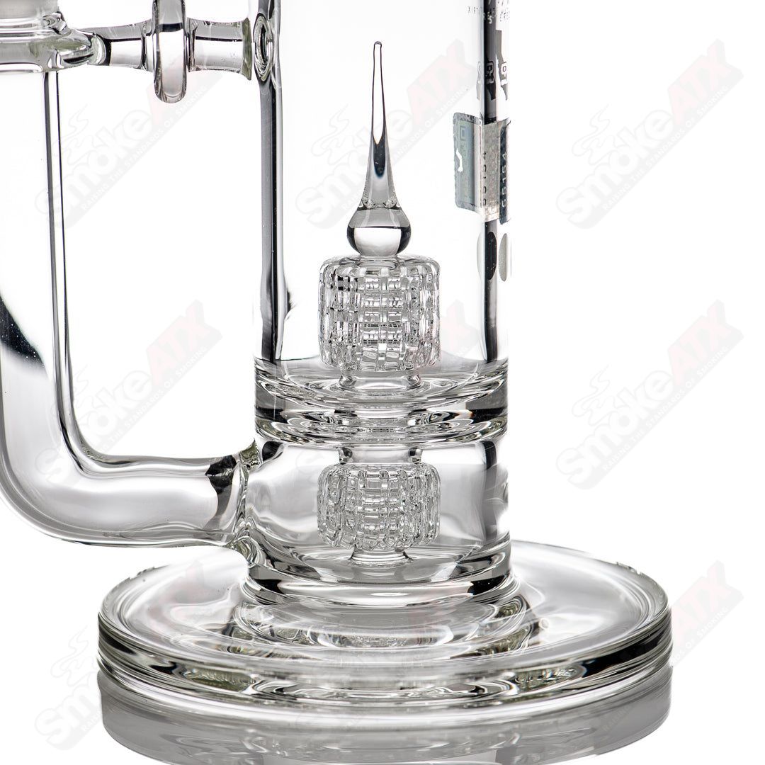 Glass Waterpipe Mobius 50T Stereo Matrix V6 Clear Mobius with intricate waterpipe design and durable glass construction.