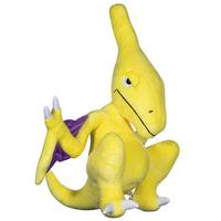 Yellow and purple Ptery Elbo Plush by Elbo Glass, featuring soft, colorful plush fabric, ideal for lifestyle decor or cuddling.