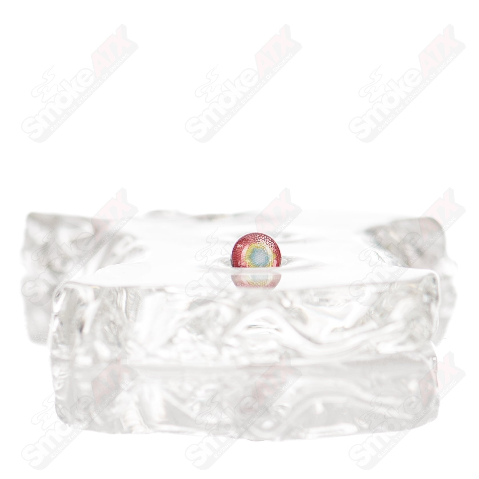 Pearl Dosa glass with clear glass body and decorative pearl inserts, featuring elegant design and brand Dosa Glass.